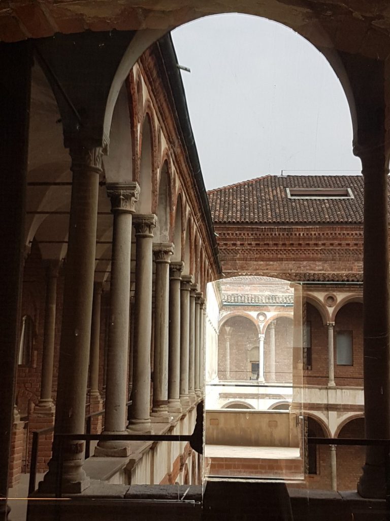 historic courtyard Festa del perdono